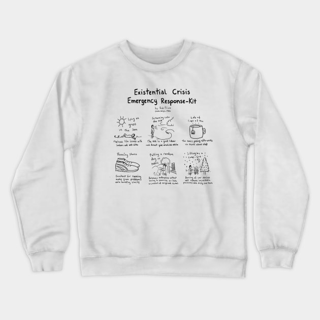 Existential Crisis Emergency Response Crewneck Sweatshirt by wanungara